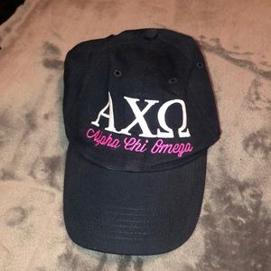 Sorority Alpha Chi Omega navy blue hat